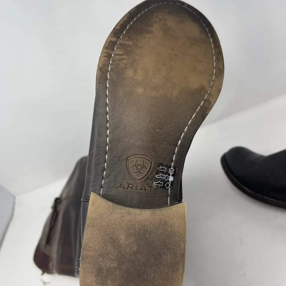 ARIAT Tall OTK Reverse-Ombre' Brown Leather FARAH #10021610 Boots US 7.5 B